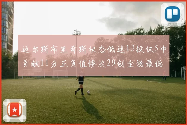 迈尔斯布里奇斯状态低迷13投仅5中贡献11分正负值惨淡29创全场最低纪录